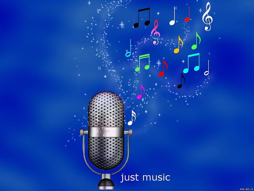 Micrófono Instrumentos Musicales, Azul Micro fondo de pantalla