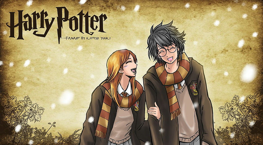 Harry Potter Ginny Weasley, Anime Harry Potter HD wallpaper