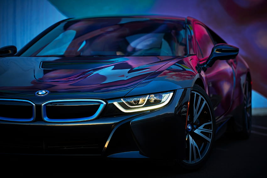 Coupé BMW noir, voiture, BMW, BMW i8, Bmw sombre Fond d'écran HD