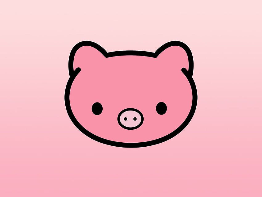 Cute Pig para iPad - Hola. t, cara de cerdo fondo de pantalla