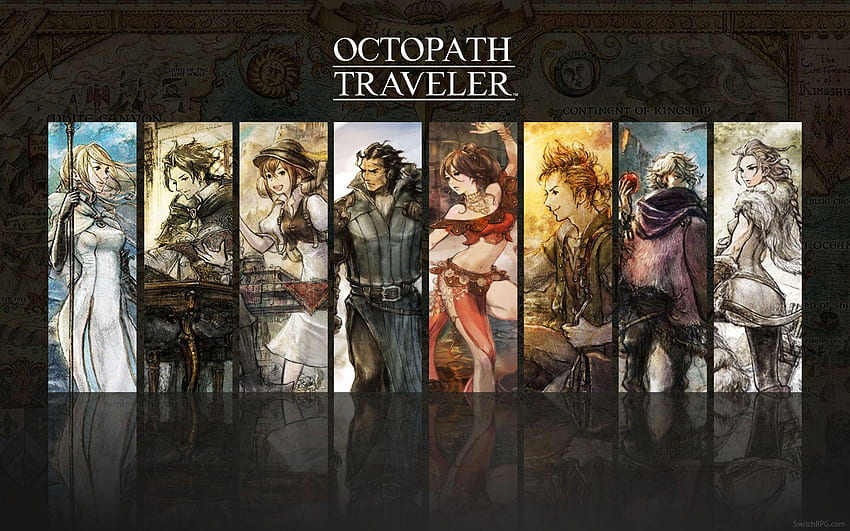 Octopath Traveler HD тапет