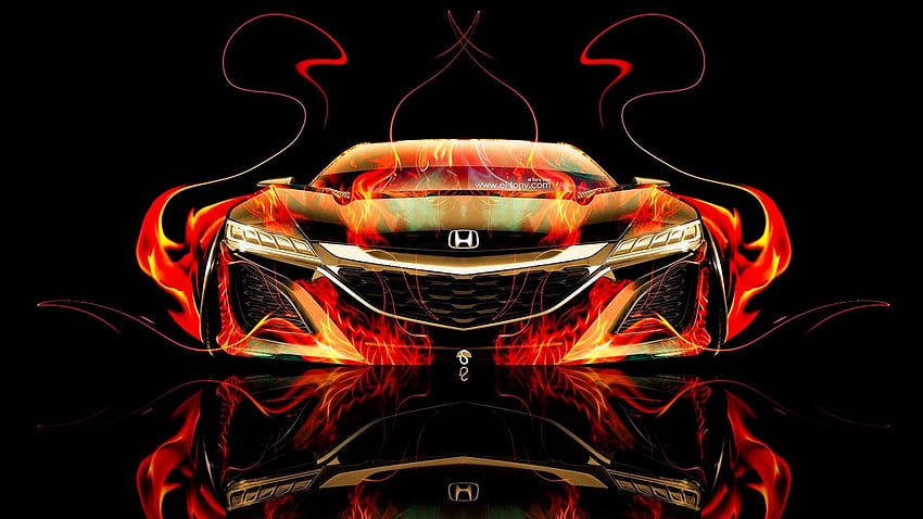 Design Talent Showcase porta elementi sensuali fuoco e acqua alla TUA auto 11 Sfondo HD