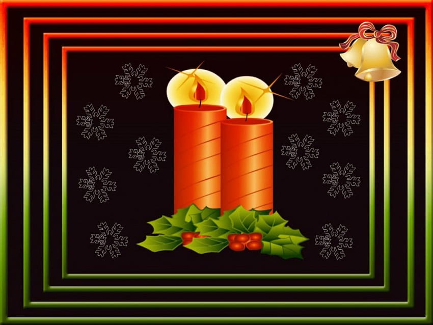 Christmas Candles, Silent Night, Glow of the Candles, Yuletide, Holy Night HD wallpaper
