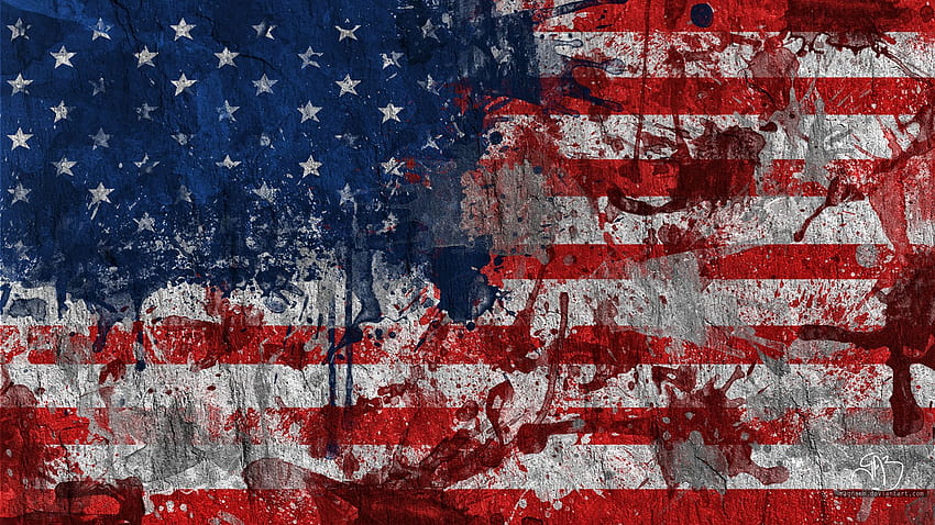 Bendera Amerika . .wiki, Bendera Amerika Gelap Wallpaper HD