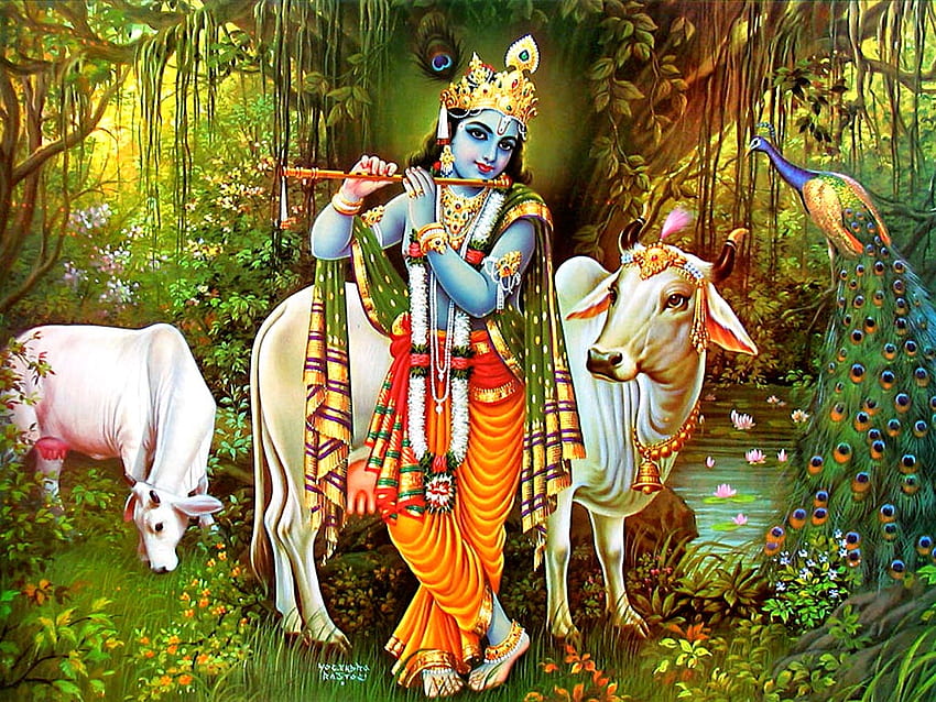 Lord Krishna And Arjuna , Krishna HD wallpaper | Pxfuel