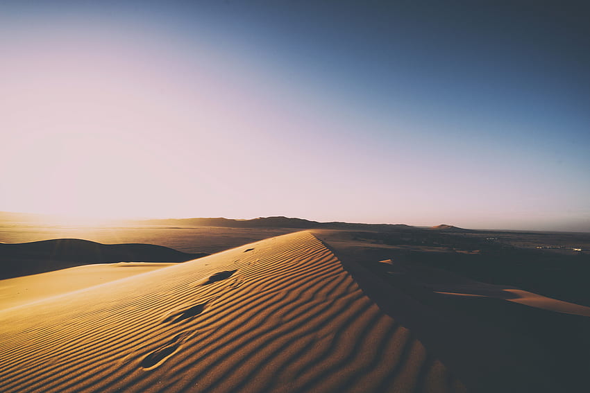 przyrodzie pejzaż wydma pustynia piasku niebu sun Tapeta HD