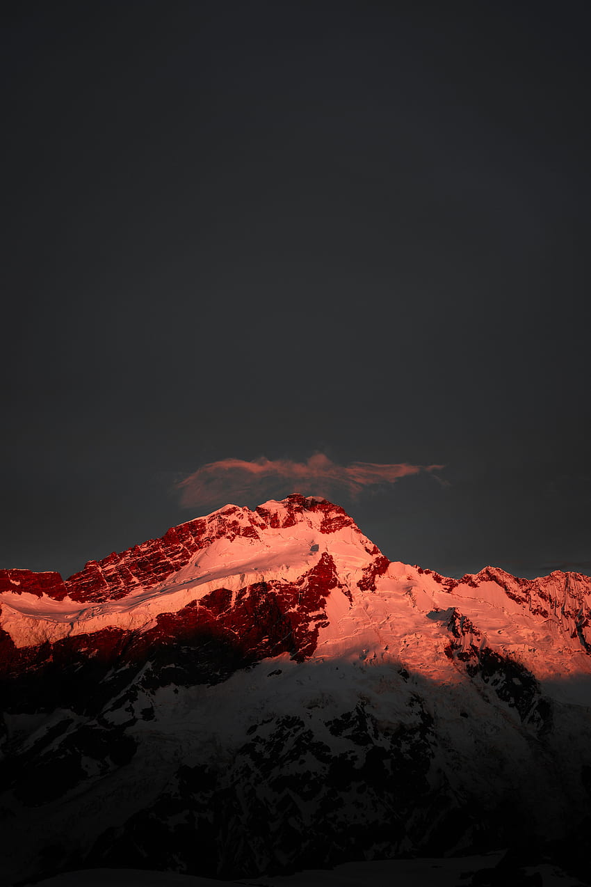 Nature, Mountain, Vertex, Top, New Zealand, Snow Covered, Snowbound HD phone wallpaper