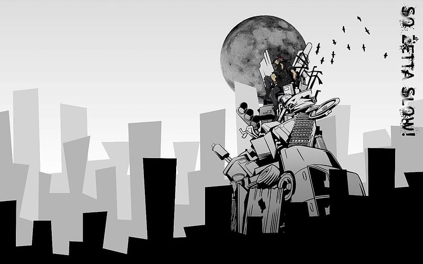 Anime Black And White, Aesthetic Black and White HD wallpaper | Pxfuel