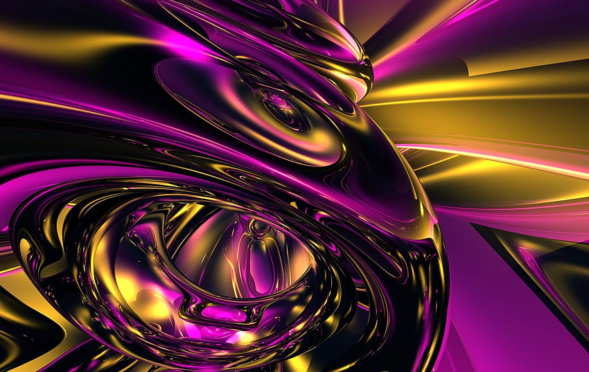 Incroyable abstrait or et violet. Abstrait or, Abstrait violet, Violet et or, Violet & Or Fond d'écran HD