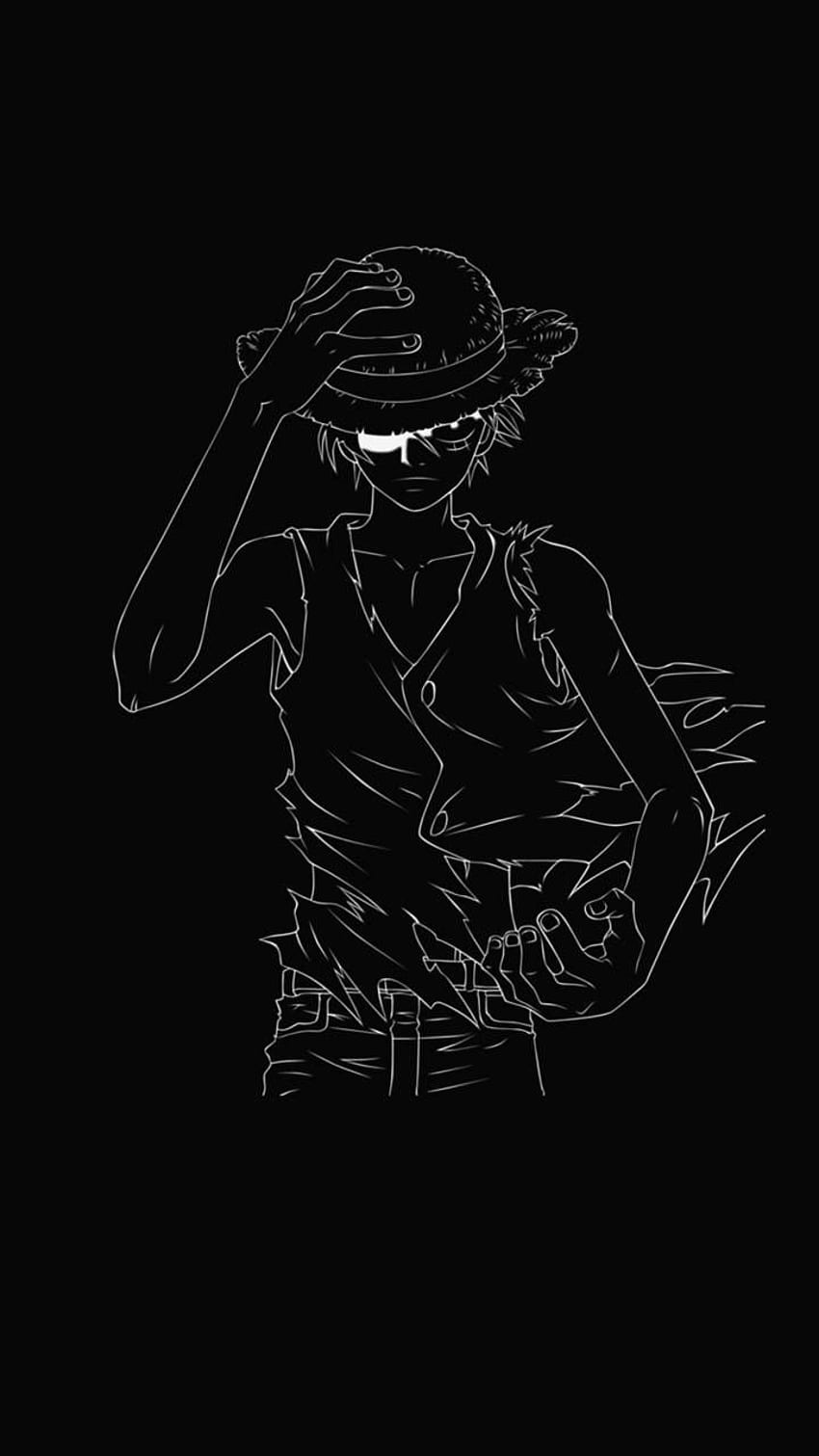 Una pieza negra, Luffy oscuro fondo de pantalla del teléfono