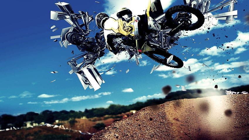 Motocross, Motocross Art HD wallpaper