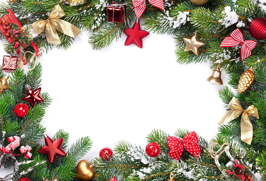 Merry Christmas!, white, craciun, frame, christmas, green, red, deco, card HD wallpaper