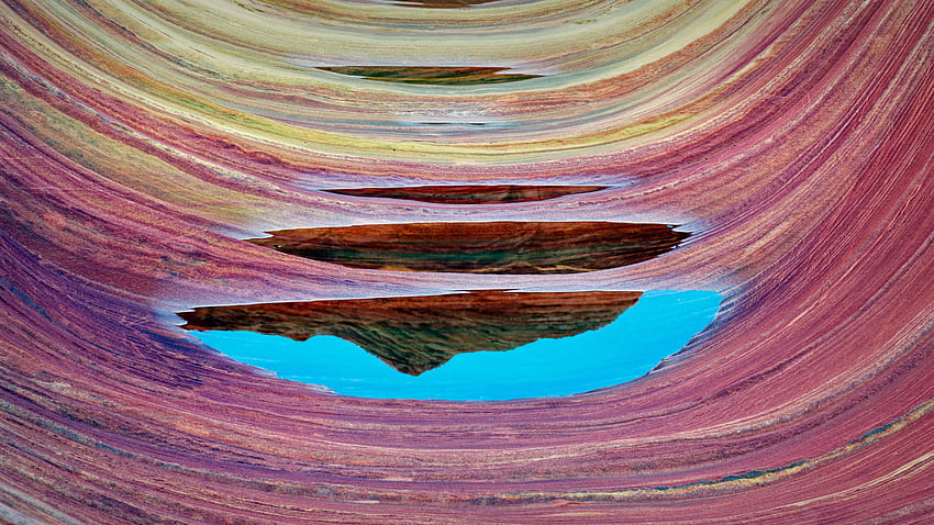 Rocks, canyon, waters HD wallpaper