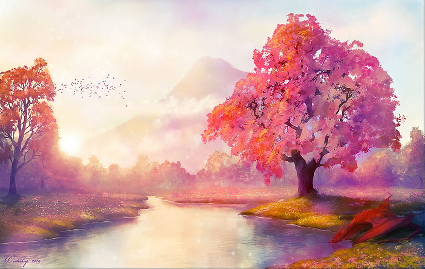 Fairy Land, Artist, , , Background, and, Fairy Landscape HD wallpaper