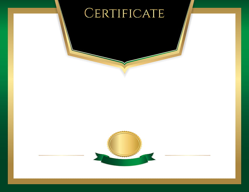 Certificado Plantilla Verde PNG fondo de pantalla