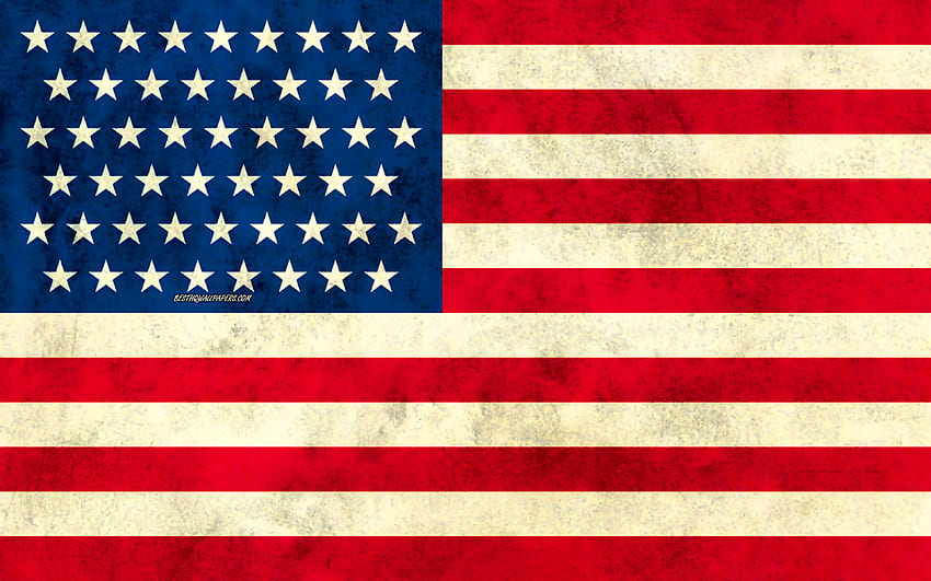 American flag, retro style, grunge, USA flag, national symbol, USA for with resolution . High Quality HD wallpaper