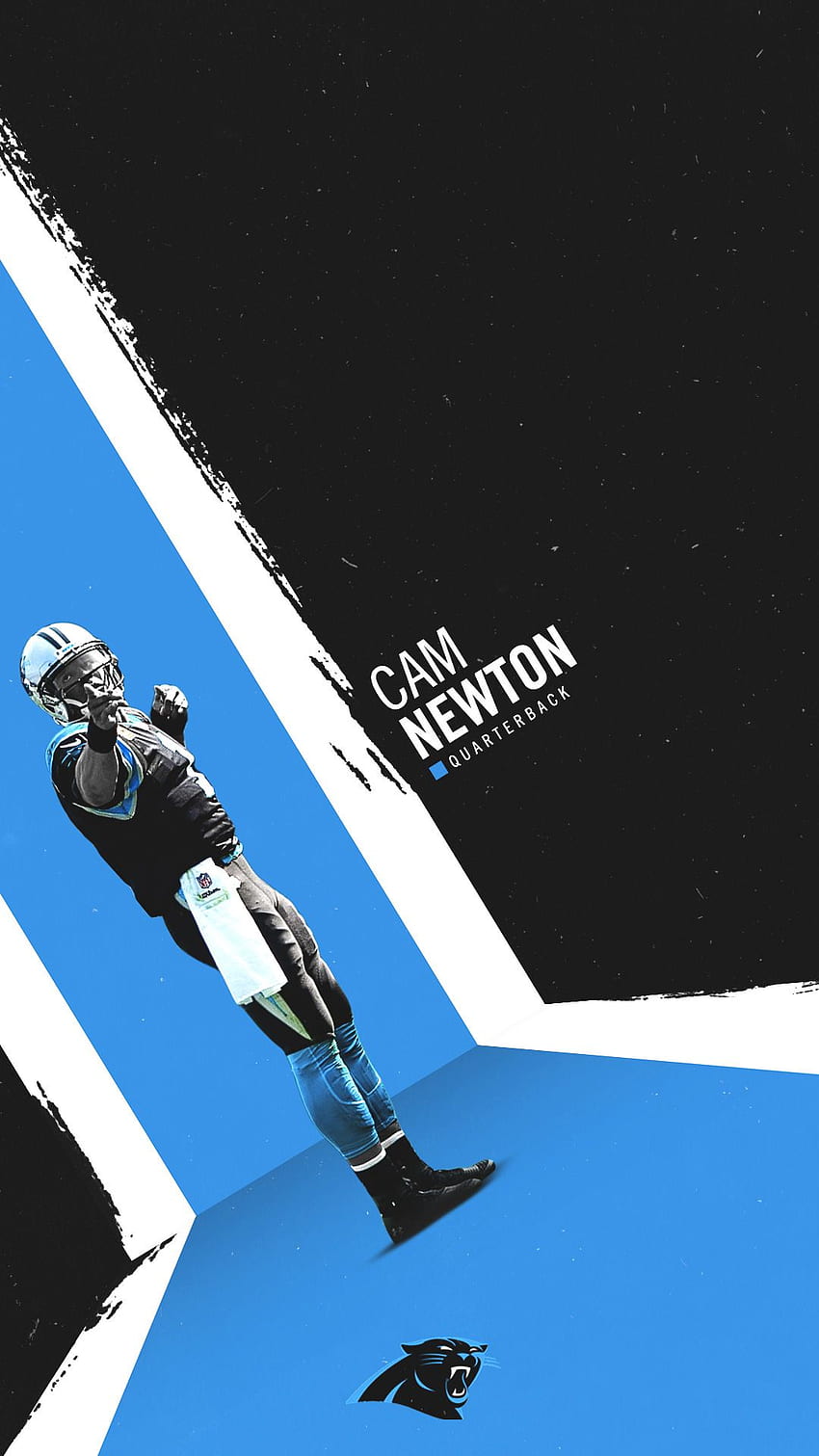 El sitio oficial de los Carolina Panthers, Cam Newton fondo de pantalla del teléfono