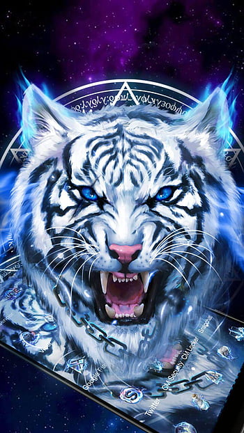 Vibrant Majesty Stunning 4K Tiger Illustration Wallpaper for PC Free  Download
