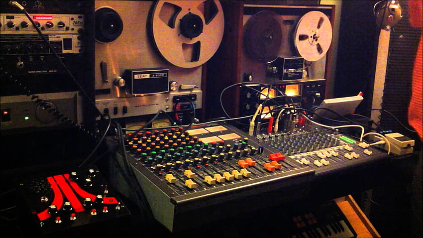 Domowe studio nagrań, studio vintage Tapeta HD