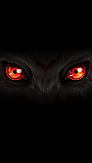 Black Wolf With Red Eyes HD wallpaper | Pxfuel
