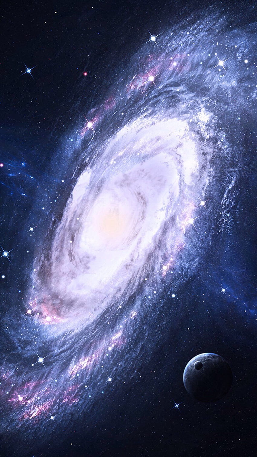 iPhone . Galaxie, Galaxie spirale, Espace extra-atmosphérique, Univers Fond d'écran de téléphone HD