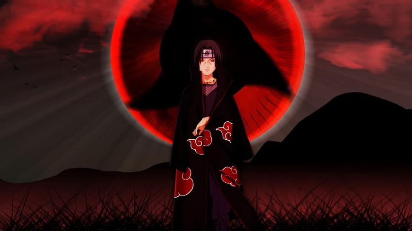 1366x768 Resolution Itachi Uchiha Cool Digital Art Naruto HD 1366x768  Resolution Wallpaper - Wallpapers Den