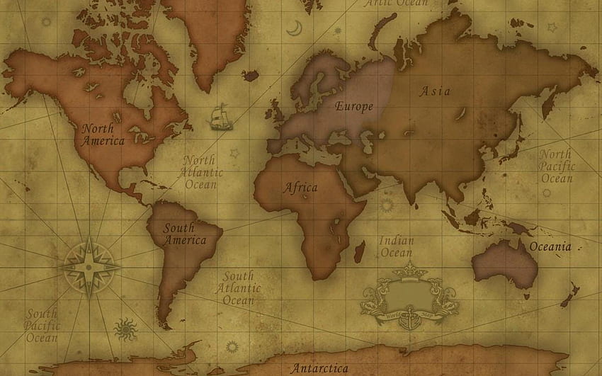 Afrika Haritası, Kuzey Amerika Haritası HD duvar kağıdı