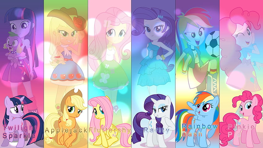 Mane six Equestria Girls, My Little Pony: Equestria Girls HD wallpaper