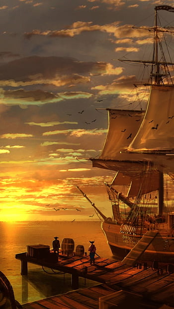 Premium Photo  An ancient pirate ship with tattered sails is sailing the  ocean the concept of a pirate adventure