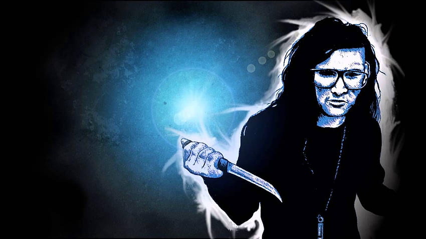 DJ Skrillex Gallery D Blue Background Music Is A Awesome HD wallpaper