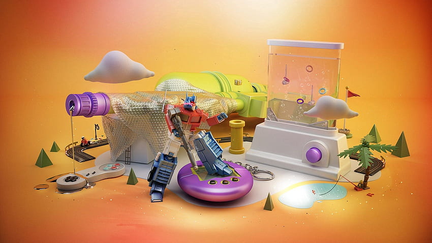 おもちゃ, 3D, プラスチック, 多様性, バラエティ, 子供時代 高画質の壁紙