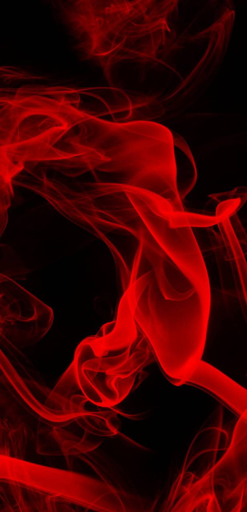 Czerwony dym, czarny czerwony dym Tapeta na telefon HD