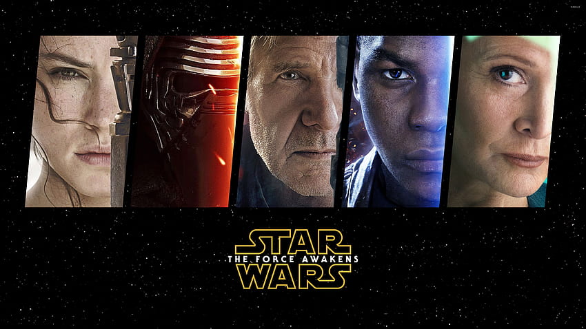 Star Wars: The Force Awakens main characters - Movie HD wallpaper