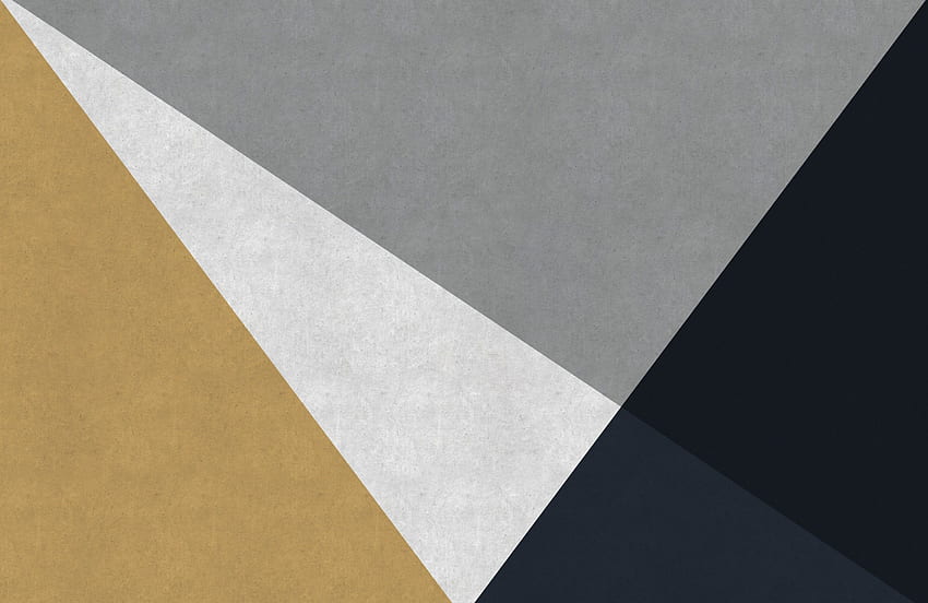Grey, Blue and Gold Concrete Geometric Mural, Silver Geometric HD wallpaper