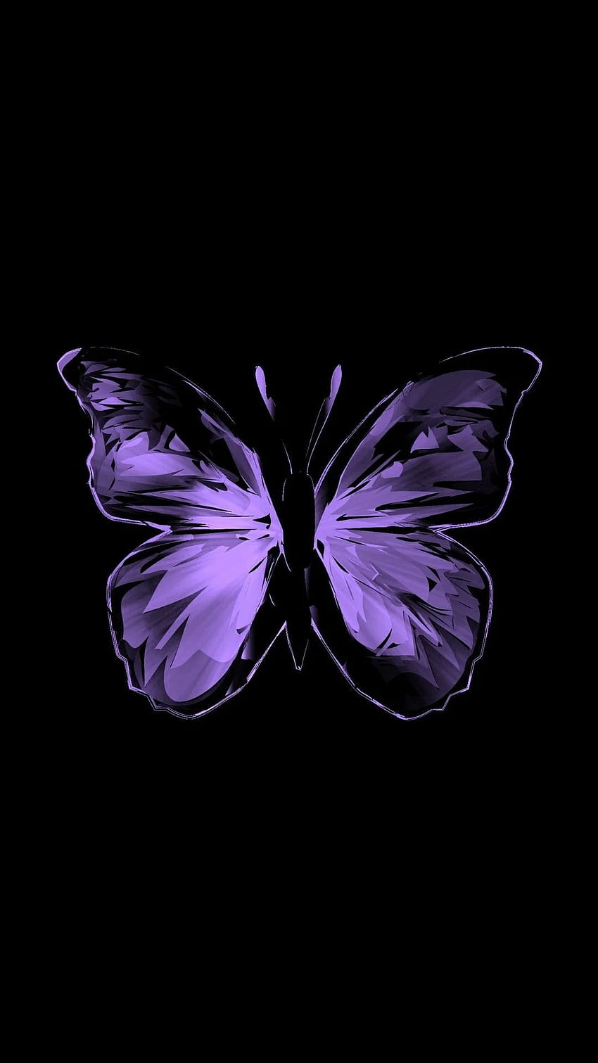 Purple butterfly. Butterfly iphone, Black and purple , Butterfly background, Purple Butterfly iPhone HD phone wallpaper