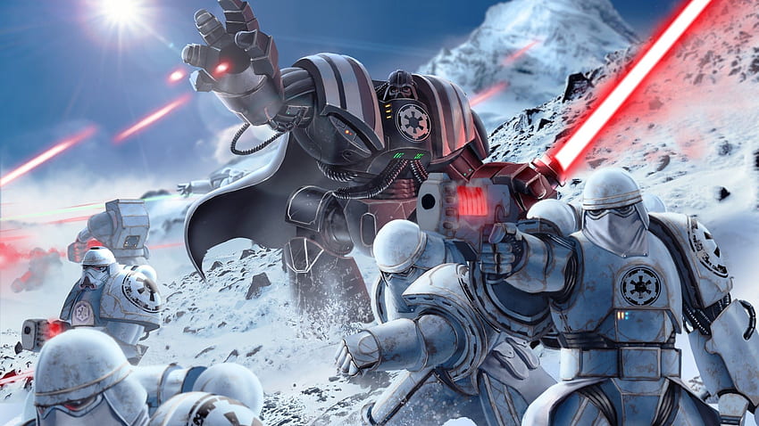 Darth Vader, Stormtrooper, Star Wars, Galactic Empire, Snow HD wallpaper