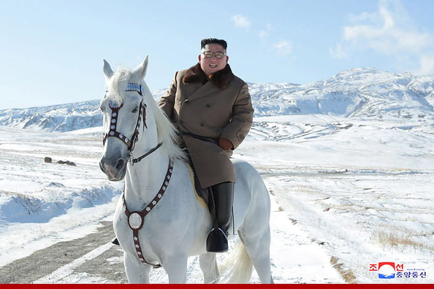 O cavalo bobo de Kim Jong Un contém uma mensagem séria, Korean Mountain papel de parede HD