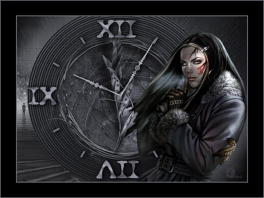 time, gothic, fantasy HD wallpaper