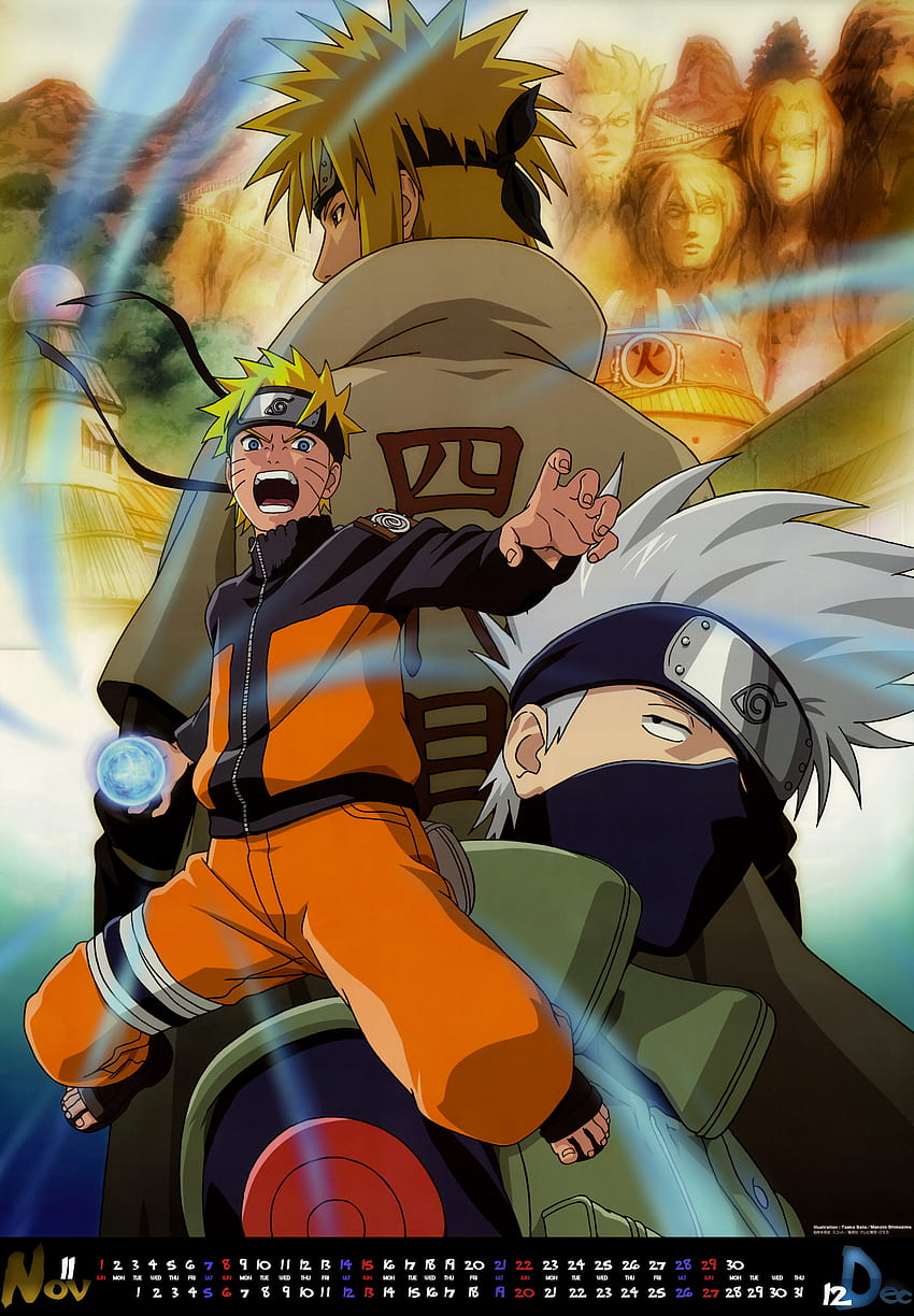 Kakashi Hatake, Naruto und Minato, Naruto Vertikal HD-Handy-Hintergrundbild