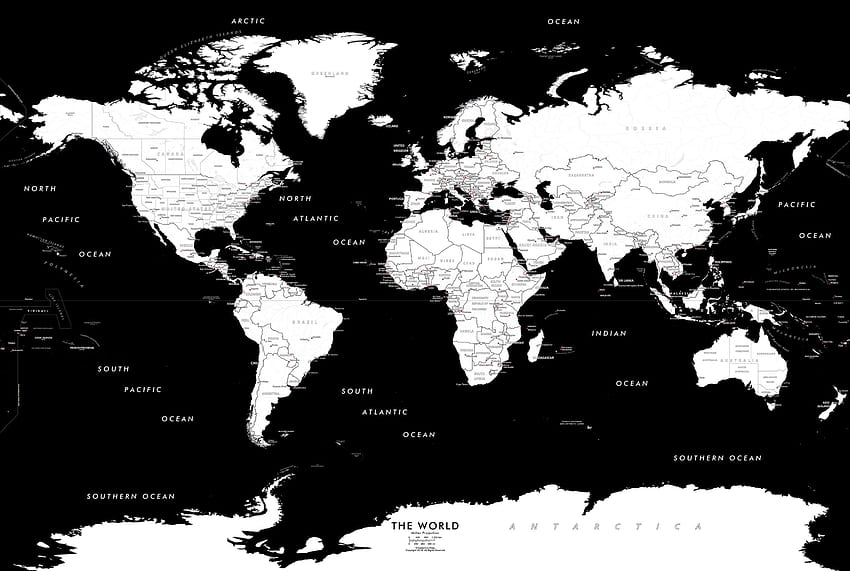 Weltkarten, die einen Platz an Ihrer Wand verdienen - Weltkarten online, leere Karte HD-Hintergrundbild