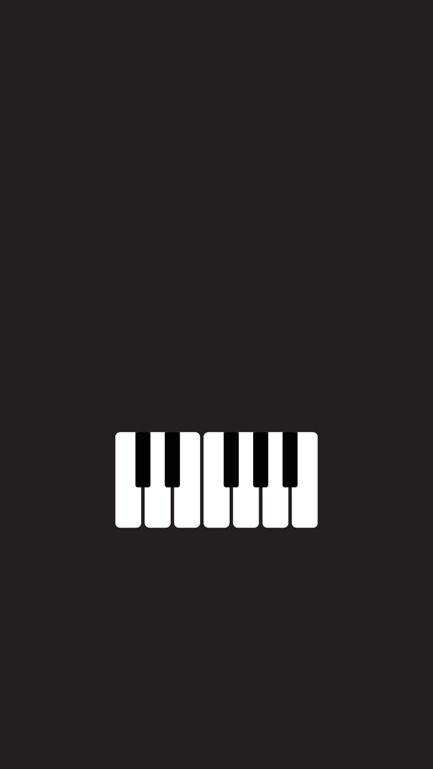 Piano, keyboard, amoled, minimal, musik, putih, hitam, 2022, instrumen, sederhana wallpaper ponsel HD