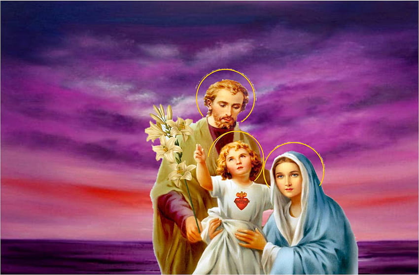 Sainte Famille, famille chrétienne Fond d'écran HD