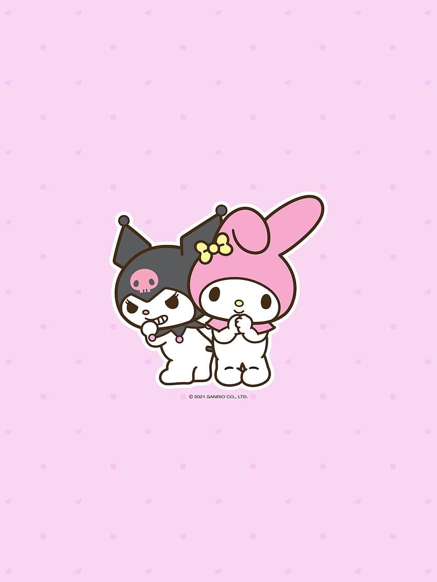 My melody and kuromi, magenta, product HD phone wallpaper | Pxfuel