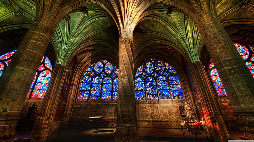 Gothic Cathedral Interior Ultra Background for U TV : Tablet : Smartphone, Gothic Architecture HD wallpaper