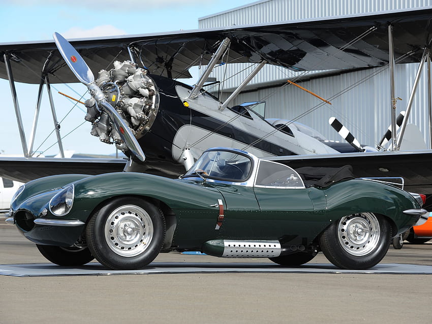 1957, Jaguar, Xk ss, Ретро, ​​Суперавтомобил, Суперколи, Самолет, Класически Ягуар HD тапет