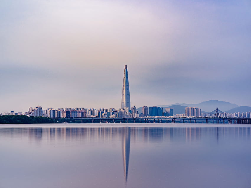 Miasta, drapacz chmur, panorama, Seul, Korea Południowa Tapeta HD