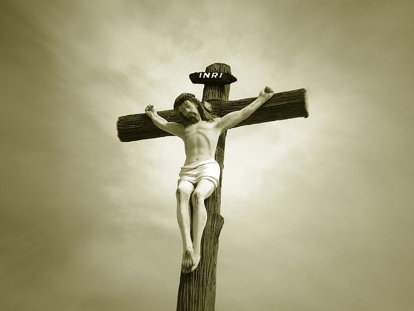 Nice : Crucifixion of Jesus Christ withe Crown of Thorns on the Cross HD wallpaper