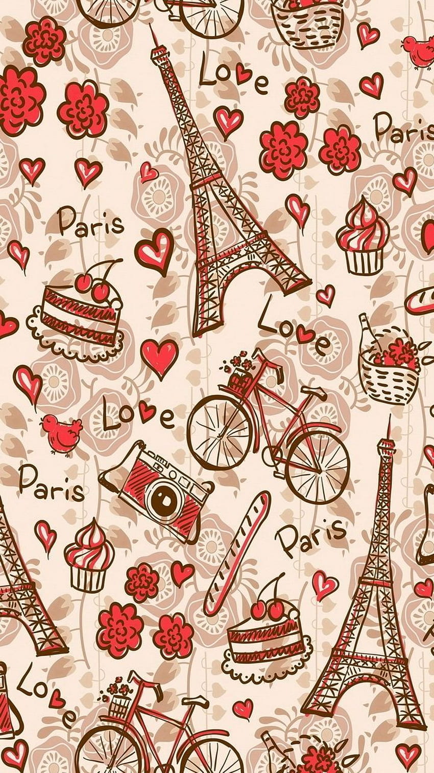 result for eiffel tower cute for iphone. Parisian, Luv Trap HD phone wallpaper