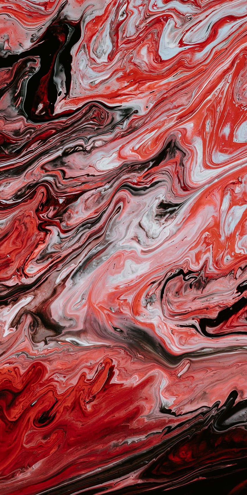 Roter Marmor, schwarzer und rosafarbener Marmor HD-Handy-Hintergrundbild