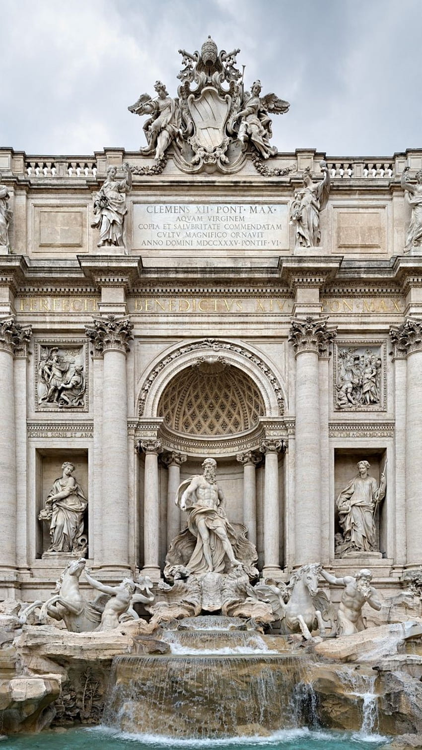 фонтан ди Треви, рим, италия, май, естетически римски HD тапет за телефон